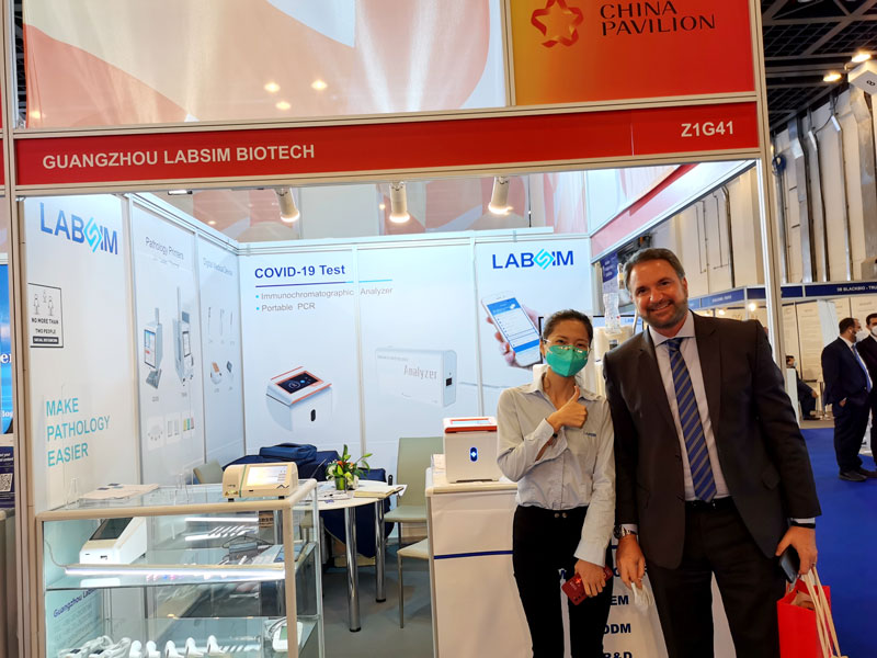 【展會迴(hui)顧(gu)】藍(lan)勃生物(wu)精(jing)綵亮相(xiang)2022 MEDLAB Middle East